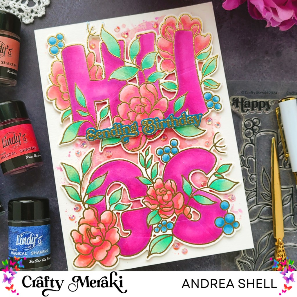 Watercolored Florals: Collaboration with Crafty Meraki & Lindy’s&nbsp;Gang