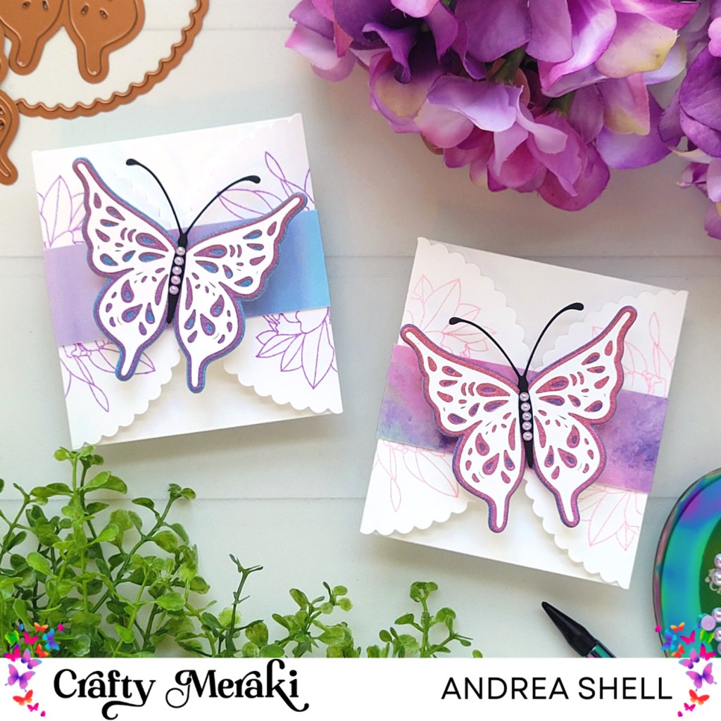 Butterfly Notecards by Andrea Shell | Luna Dies by Crafty Meraki