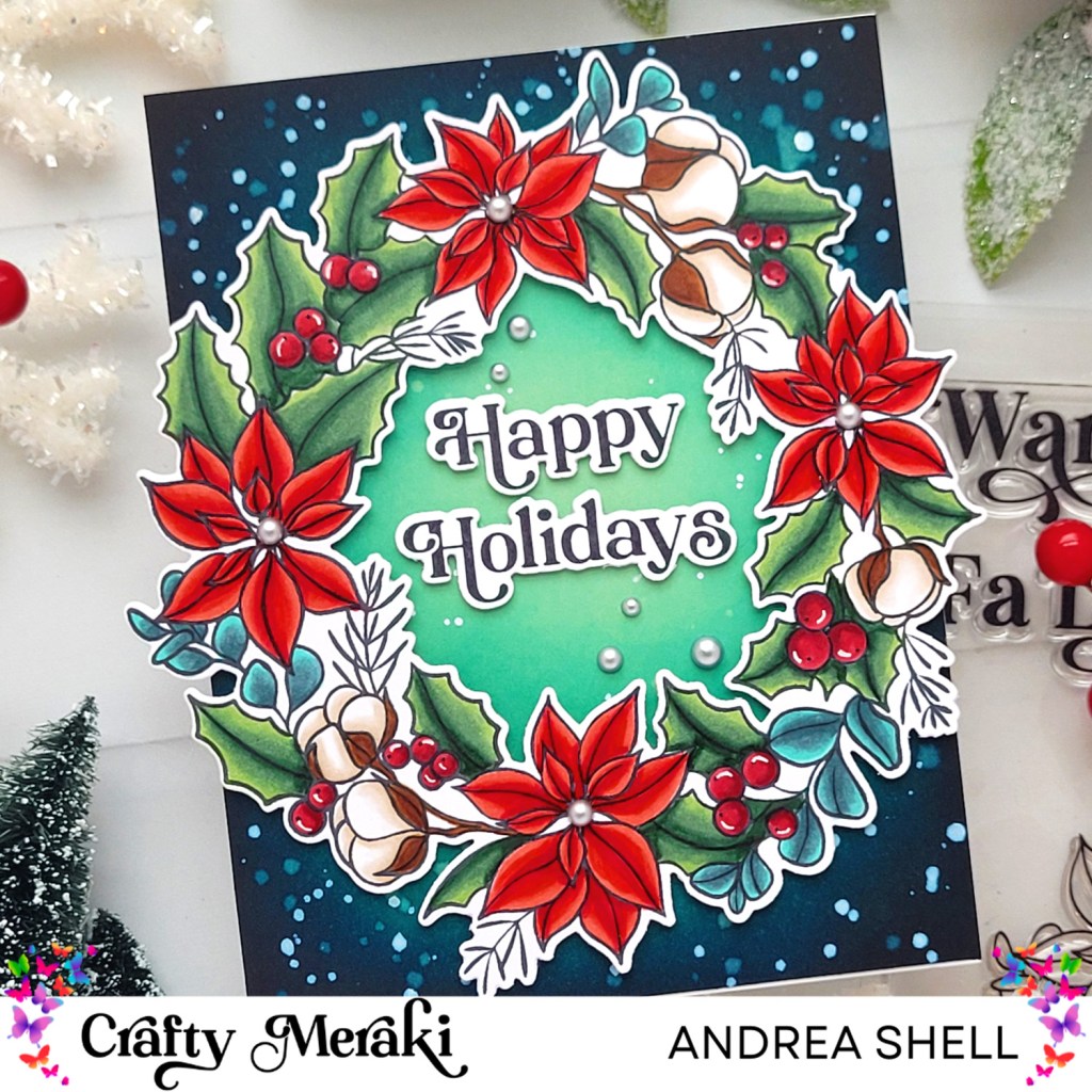 Festive Floral Wreath