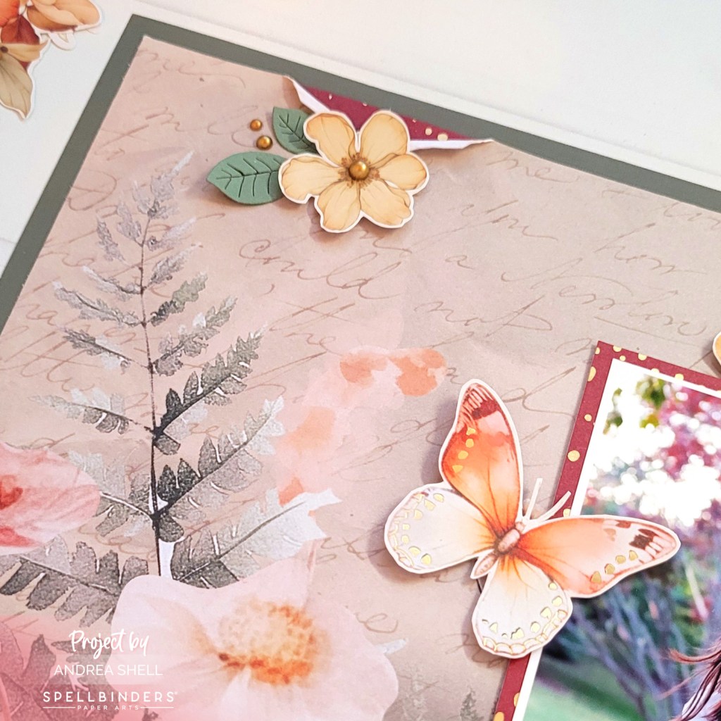 Beautiful Smile Layout by Andrea Shell | Woodland Tales Collection by Spellbinders