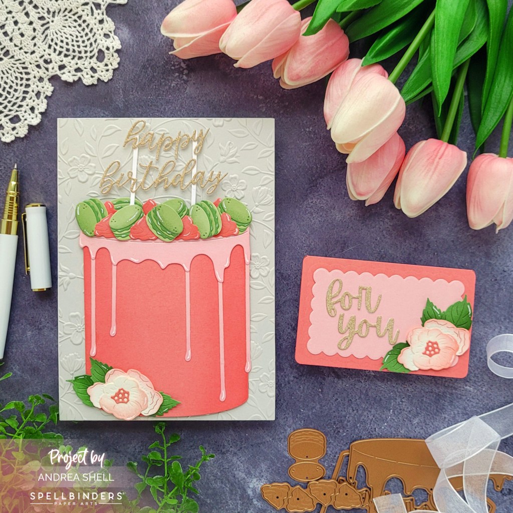 Birthday card and gift card holder by Andrea Shell | Bougie Birthday collection by Spellbinders