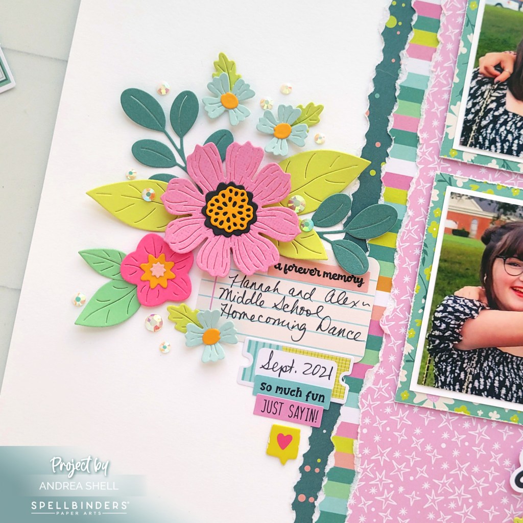 Good Times Layout by Andrea Shell | Just Sayin' Collection by Spellbinders