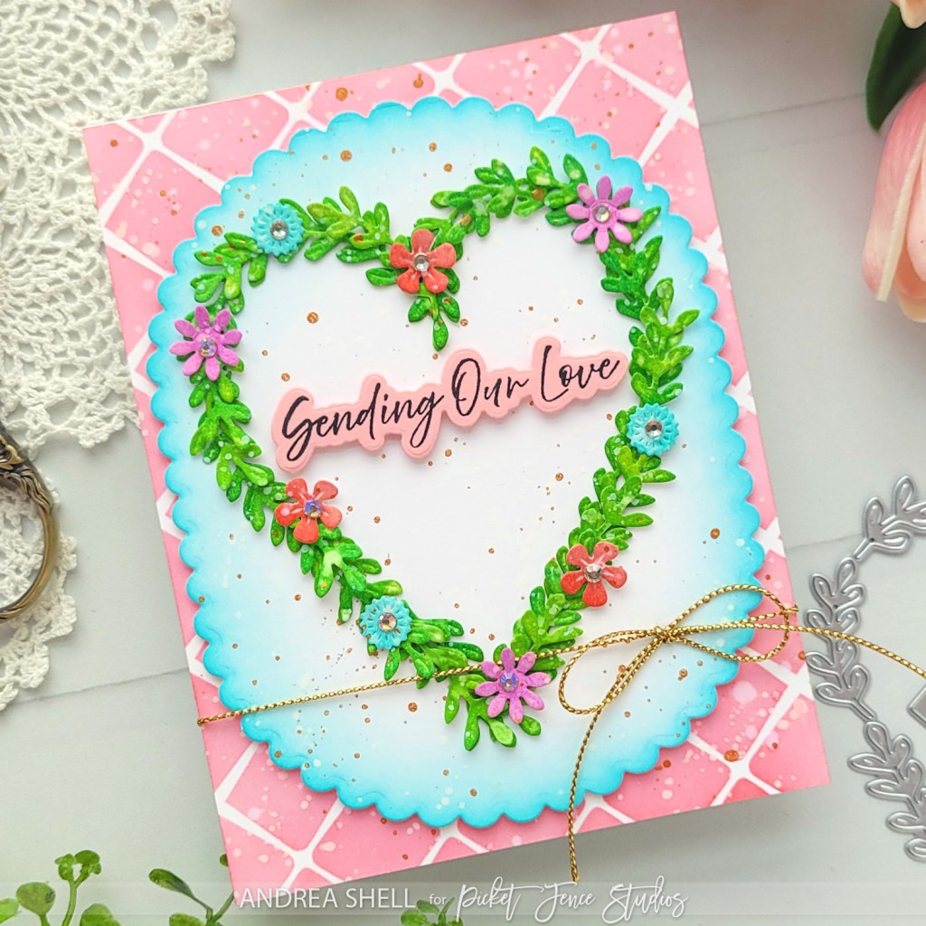 Sending Our Love: Distressed Floral&nbsp;Wreath