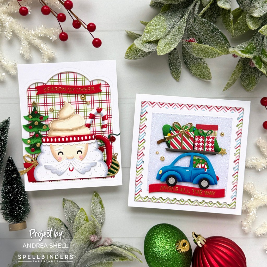 Holiday Cards by Andrea Shell | Wonderland Collection by Spellbinders