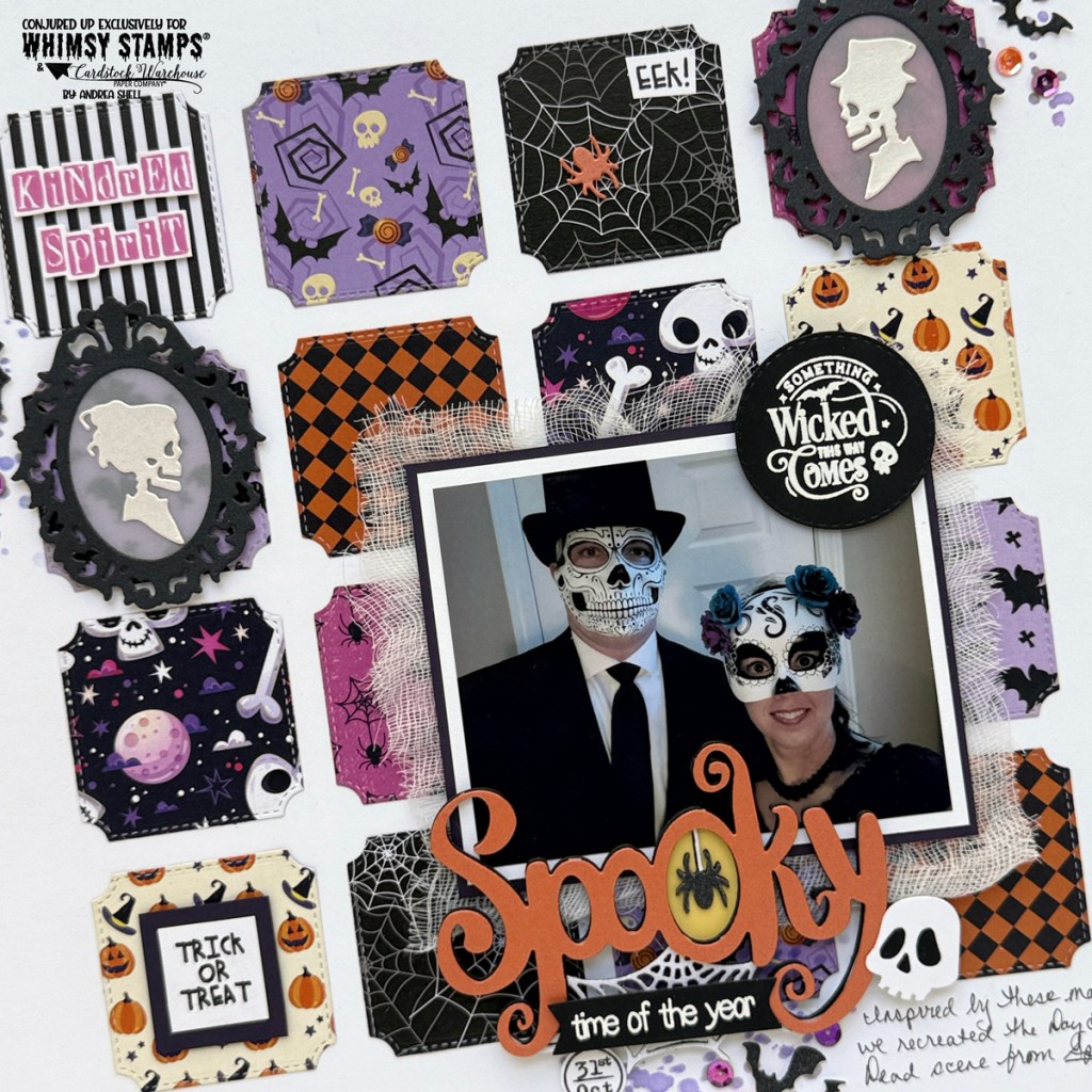 Spooky Scrapbook Layout