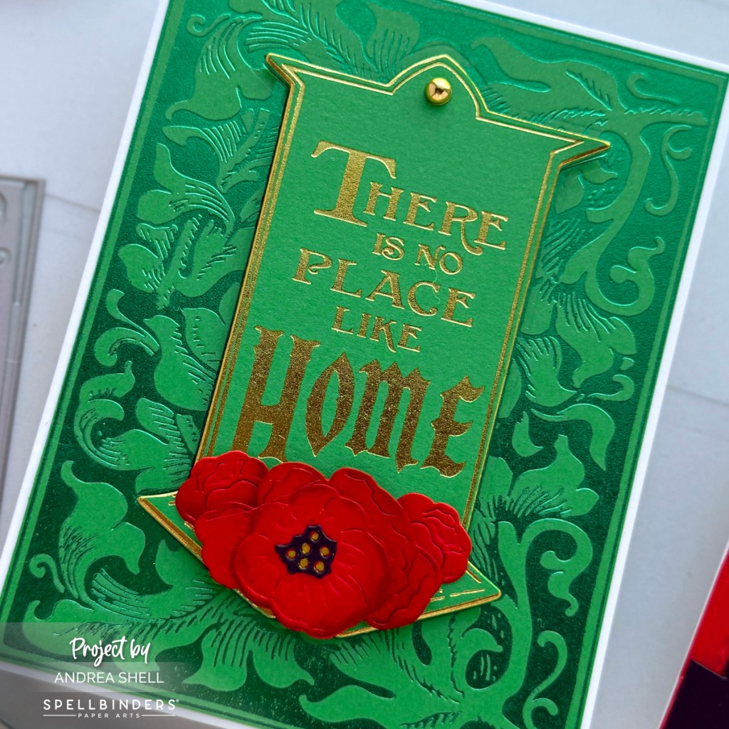 No Place Like Home card by Andrea Shell | Wonder of Oz Frame BetterPress Plate by Spellbinders