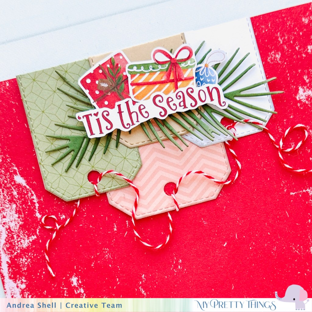 Merry Christmas scrapbook layout by Andrea Shell | Nutcracker Sweet collection by My Pretty Things