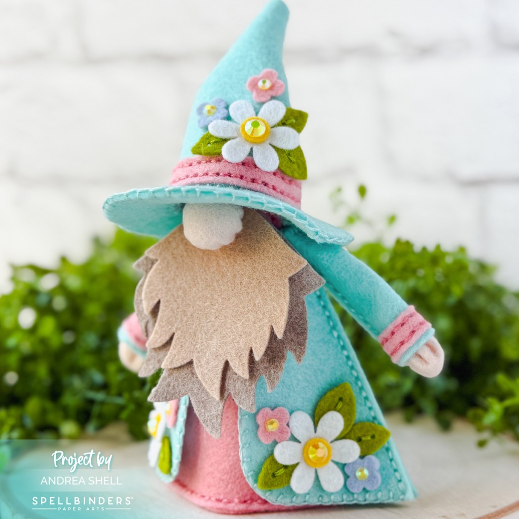 Spring Felt Gnome by Andrea Shell | Fergus Gnome Dies by Spellbinders